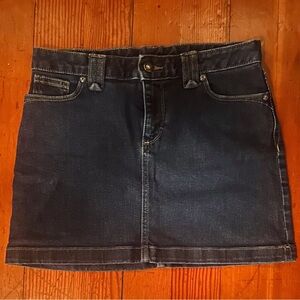 Patagonia Women’s Dark Wash Denim Mini Skirt Size 0